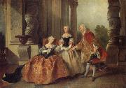 Nicolas Lancret A Scene from Corneille's Tragedy Le Comte d Essex china oil painting reproduction